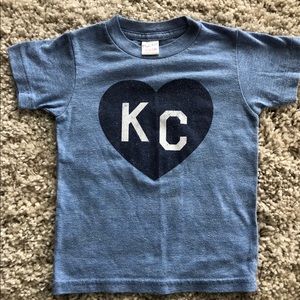 Charlie Hustle KC Heart Tee 2T perfect condition